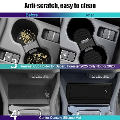 for 2025 Subaru Forester Accessories Center Console Organizer (L-For-2025-forester)