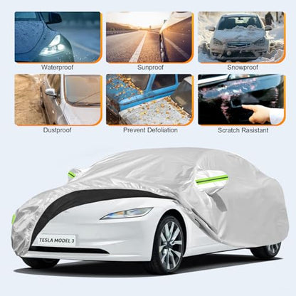 Custom Fit Car Cover for Tesla Model 3 (Custom Fit Tesla 3)