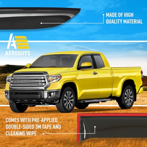 Extra Durable Window Deflectors Tape (For Toyota Tundra 07-21)