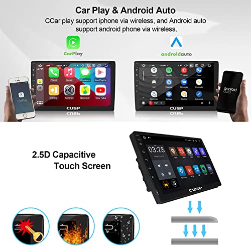 10 Inch Android Car Stereo Radio (10 Inch 4G+64G+Car Play and Android Auto)