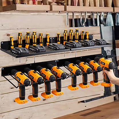 Power Tool Organizer with Charging Station (2shelf+2rack)