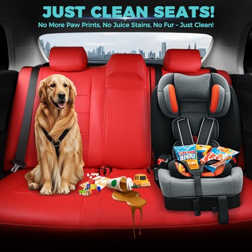 Custom Seat Covers for Toyota Camry 2012 (Red / 2012-2017 Camry L LE XLE)