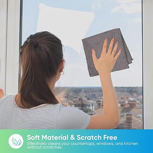 Grey Microfiber Cleaning Cloth (Grey)