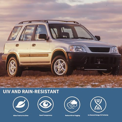 Window Visor Rain Guards Fits for Honda CR (For 1997-2001 Honda CRV)