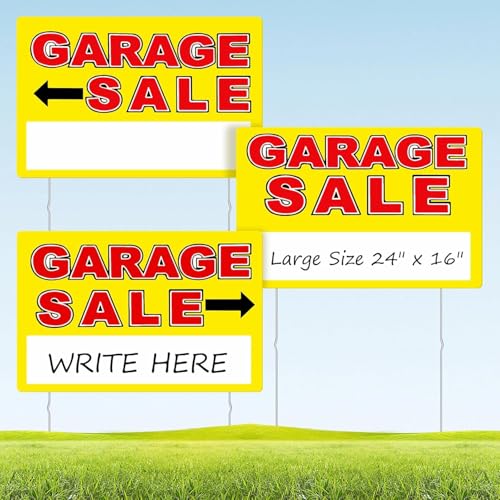 Garage Sale Sign (Yellow / Extra Large)