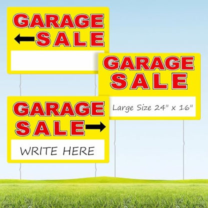Garage Sale Sign (Yellow / Extra Large)