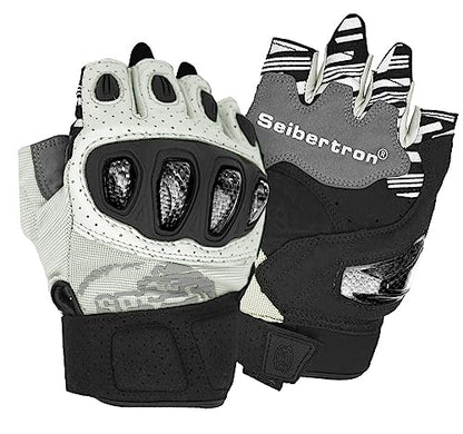 SPS 5 Unisex Touchscreen Road Racing Motorcycle MTB Sports Gloves Also fit BMX MX ATV Mountain Bike Bicycle Cycling Off (White SPS-5 / XL Adult)