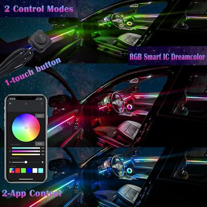 Dreamcolor Acrylic Interior Car LED Strip Light