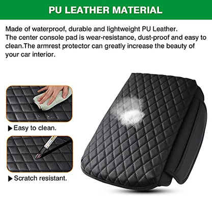 Custom for Center Console Cover Jeep Grand Cherokee L Accessories 2021 (Size for Jeep Grand Cherokee L 2021-2026)