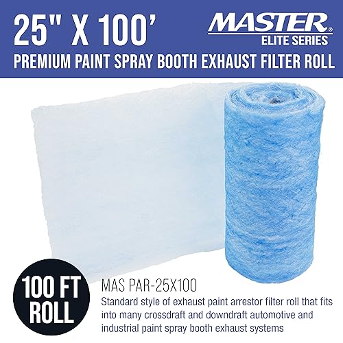 Elite Paint Spray Booth Exhaust Filter Roll 25" x 100' (25 inches x 100 Feet)