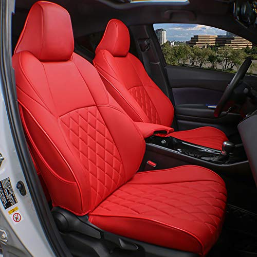 Car Accord & Hybrid Seat Covers 2018 (Red / 2018-2022 Accord & Hybrid;Rear 40/60 Split)