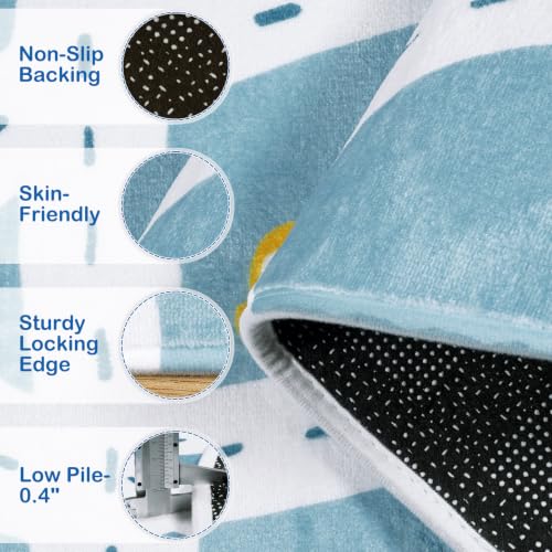 Kids Rug Play Mat (Blue / 3'x5')