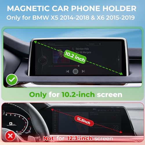 Car Phone Holder for BMW X5 2014 (Fit for 2014-2018 X5 & 2015-2019 X6, 10.2-Inch)