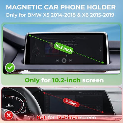 Car Phone Holder for BMW X5 2014 (Fit for 2014-2018 X5 & 2015-2019 X6, 10.2-Inch)