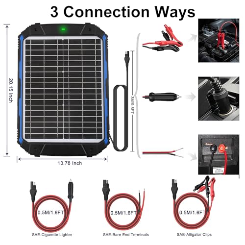 20W 12V Solar Battery Trickle Charger & Maintainer PRO (20W)