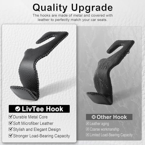 Headrest Hook for Car (Leather)
