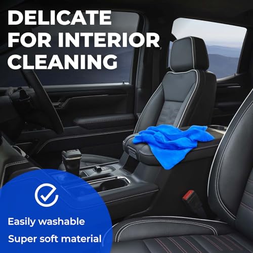 XL Shammy Towel for Car (Purple and Blue / 2 Pack (25” x 34”))