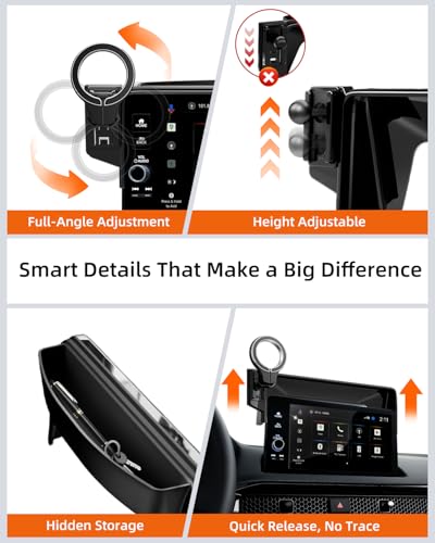 Magnetic Phone Holder for Honda Civic 11th Gen 2022 2023 2024 2025 2026 (for 2022-2026 Civic)
