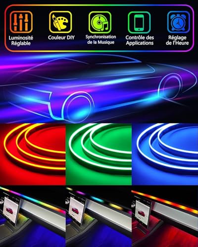 Acrylic LED Lights for Car (Car Ambient Lighting Kit (1 in 1))
