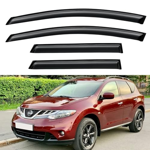 Window Visors Rain Guards for 2009 (2009-2014 Nissan Murano)