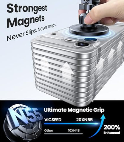 for MagSafe Car Mount [Upgraded Strong Magnetic & Won't Break Vent] (Jet Black)
