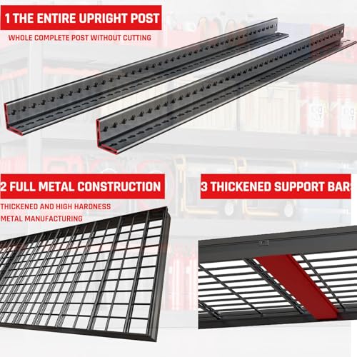 68" W Garage Shelving Unit (68"Wx24"Dx68"H / 4 Tier)
