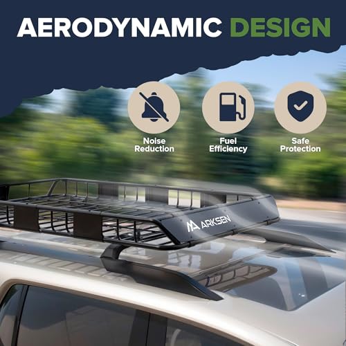 64" x 39" x 5" Roof Rack Cargo Basket with Extension (64" Cargo Rack)