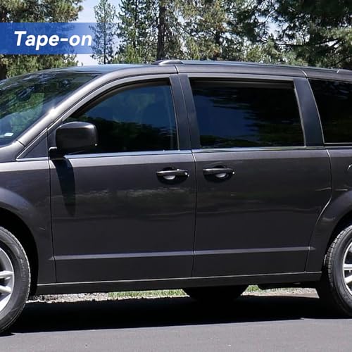 Window Visors Rain Guards for 2008 (2008-2020 Dodge Grand Caravan)