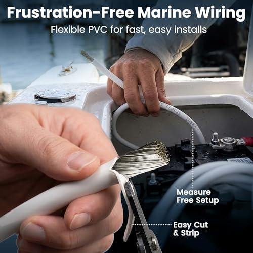 6 Gauge Marine Wire (6 AWG / 100 Feet / 1 Conductor)