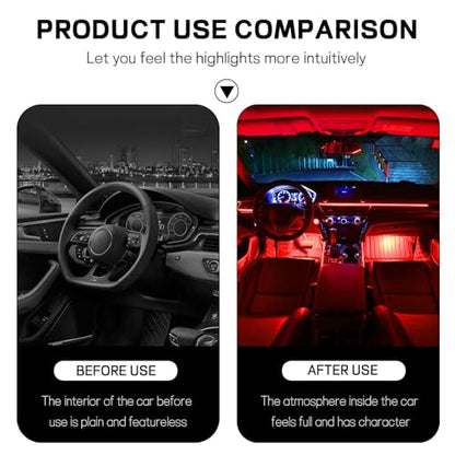 Car LED Strip Light (24 LED,Cigarette Lighter / red)