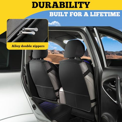 Front Car Seat Covers (Blue+Black / Front)