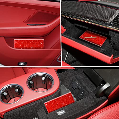 Car Registration & Insurance Card Holder (Glitter Red)