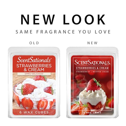 Strawberries & Cream Scented Wax Melts 10oz (Strawberries & Cream)