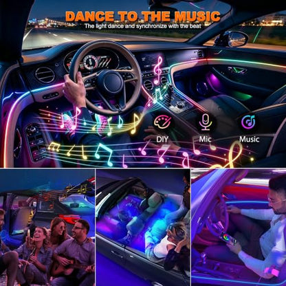 Interior Car LED Strip Lights (2 Pieces)