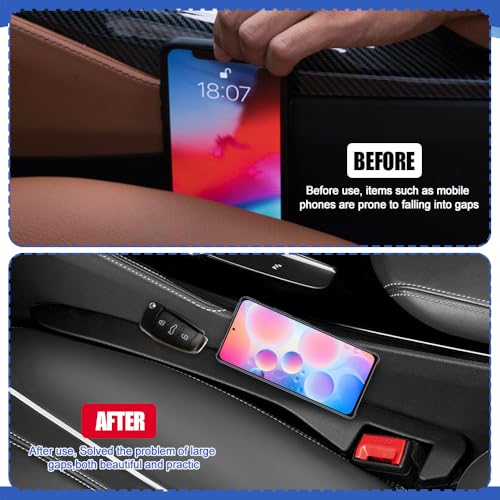 2PCS Car Seat Gap Filler (Black)