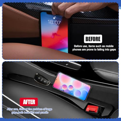 2PCS Car Seat Gap Filler (Black)