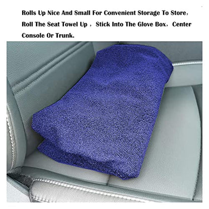 Car Seat Cover Protector Front Seats (1Pcs Front Seat Towel / Blue)