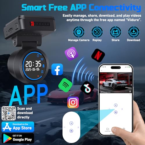 Dash Cam Front 4K (32GB-M9 Dash Cam Front Only 4K WiFi)