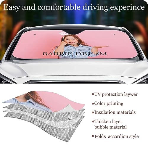 Custom Car Windshield Sun Shade (Photo M)