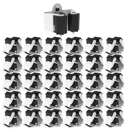 Broom Holder Wall Mount 30 Pack (30 / Matte Black)