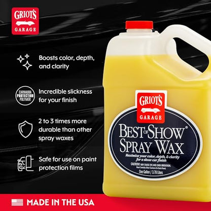 Best of Show Spray Wax for Car Detailing (128 Fl Oz (Pack of 1))