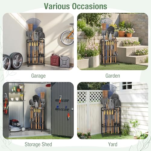 Garden Tool Organizer for Corner (Black-triangle)