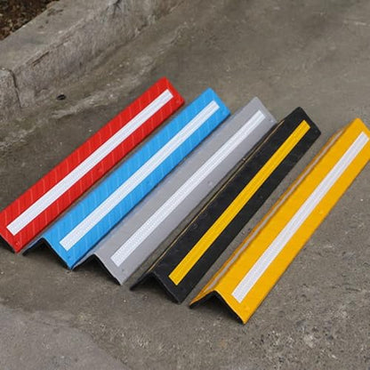 Garage Wall Protector Rubber Wall Corner Guard for Parking Garages (Black)