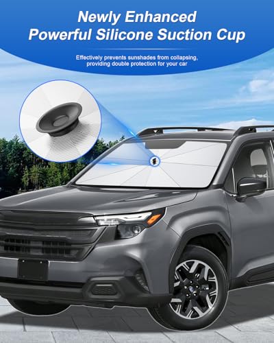 for 2026 Subaru Forester Car Windshield Sun Shade Umbrella (2025 2026 Forester)