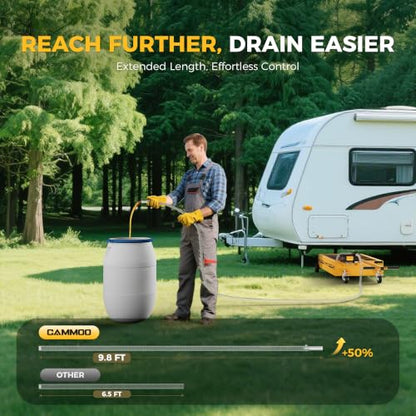 15 Gal Electric Oil Drain Pan with Pump (Yellow)