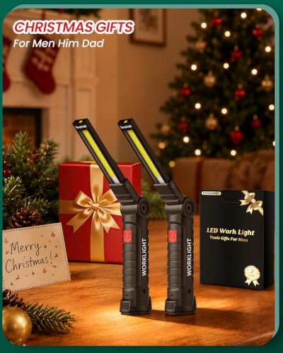 2 Pack Rechargeable Work Light (2 Pack / Black)