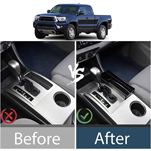 Car Central Control Tray Storage Box Organizer Compatible with Toyota Tacoma 2006 (Gear side storage box)