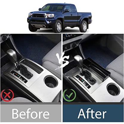 Car Central Control Tray Storage Box Organizer Compatible with Toyota Tacoma 2006 (Gear side storage box)