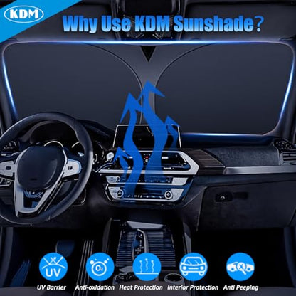Sunset Beach Style Windshield Sun Shade for 2014 (for 2014-2019 Chevy Silverado-Sunset Beach)