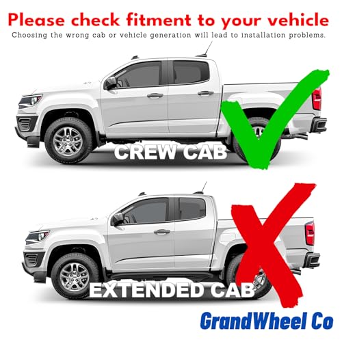 Window Deflectors Smoke Tinted in (For Colorado 15-22 Crew Cab)